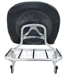 Mutazu Detachable Backrest Sissy Bar w/ luggage rack for HD Harley Touring 97-08