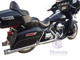 4" Billet MF-01 Slip-On Mufflers Exhaust End Tip Caps 1995-2016 Harley Touring