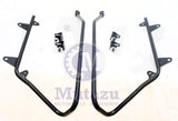 Black Saddlebag Conversion Bracket Kit Harley Softail fit 2014-up one touch Bag