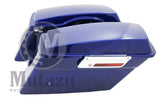 Complete Hard Touring Saddlebags Cobalt Blue for Harley Touring Models