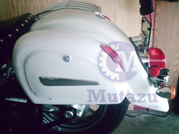 Mutazu GA Universal Hard Saddlebags With Mounts – Fits Sportster Softail Dyna