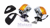 Mutazu pair rear view mirrors set Assembly fits Honda Goldwing GL1800 2001-2012
