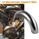 5.5" Wide Front Fender For Harley 21" Wheel Bagger Touring Street Glide Road FLH