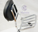 Mutazu Quick Detachable Sissy Bar Backrest & Luggage Rack for Harley Softail FLH