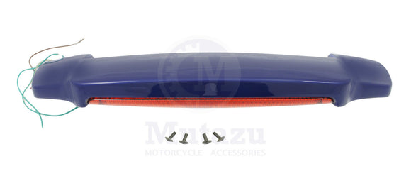 Mutazu Cobalt Blue Tour Pak LED Spoiler for Harley King Chopped Razor Paks 93-13