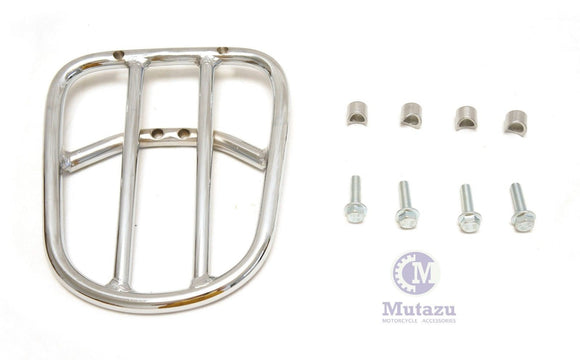 Mutazu Heavy Duty Chrome Luggage Rack for Harley HD V ROD VROD VRSC VRSCA VRSCD