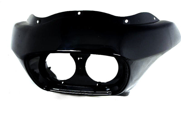 Vivid Black Aftermarket ABS Outer Front Fairing fits Harley