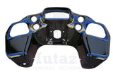 Mutazu Vivid Black Inner ABS Front Fairing w/ glove for Harley Road Glide 1998-2013 FLTR