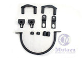 04 -14 Sportster Saddlebag Conversion Brackets + Mutazu Hard Touring Saddlebags