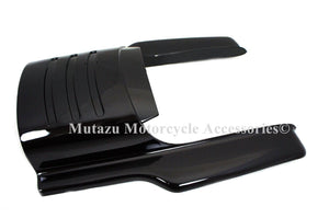 Mutazu Vivid Black 7" Fender Filler Extension for Harley Touring 2009-2013