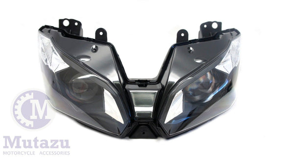 Mutazu Premium Headlight  Assembly for Kawasaki Ninja ZX6R ZX636 2013 2014