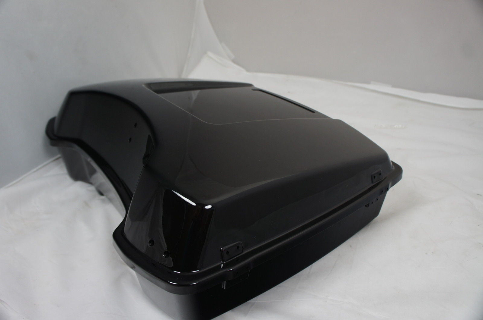 Vivid Black Razor Harley Davidson HD Tour Pak Trunk Pack pan cake