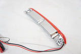 Red LED Light Tour Pak Air Wing Top Luggage rack Rail for Harley