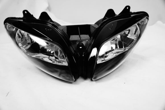 Mutazu Premium Headlight Head light Assembly Yamaha for YZF-R1 2002-2003 Clear