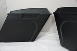 4" Matte Black Extended Touring Hard bags Saddlebags fits Harley HD Stretched