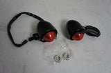 Blk Custom Chopper Style Turn signals Harley Softail Sportster Dyna Touring Road