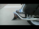 Mutazu 33" 1 7/8" Black Fishtail Exhaust Slip On Mufflers 95-16 Harley Touring (No Baffle)
