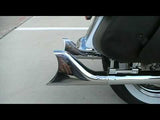 Mutazu 33" 1 7/8" Fish tail Fishtail Exhaust Slip On Mufflers 95-16 Harley Touring (No Baffle)