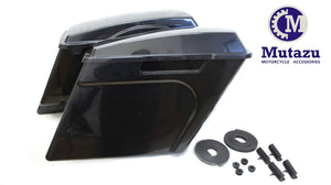 4.5" Unpainted Extended Hard Saddlebags for 94-2013 H-D Touring