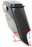 Mutazu Side Angled 7" Stretched Extended Saddlebags for 1989-2013 Harley Touring