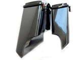 Mutazu Side Angled 7" Stretched Extended Saddlebags for 1989-2013 Harley Touring