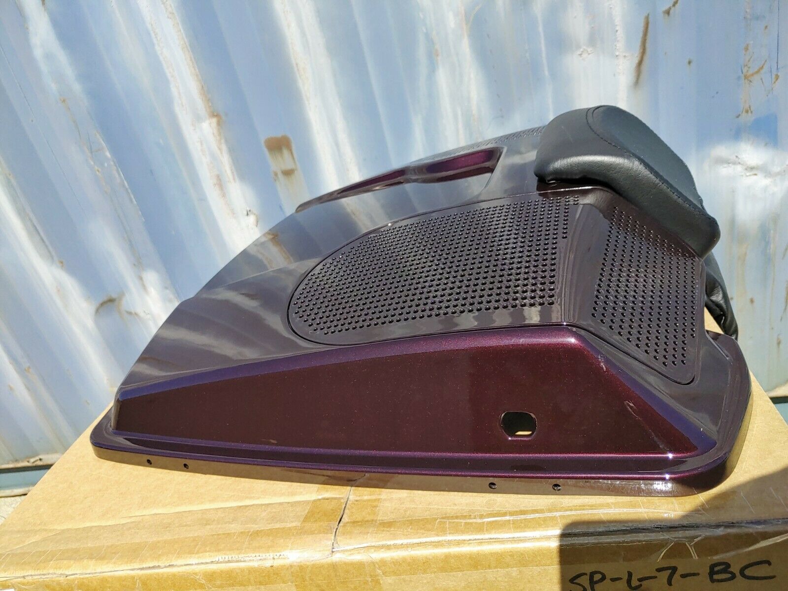97-13 Black Cherry Dual 6x9 Speaker Lid for Harley Razor Chopped