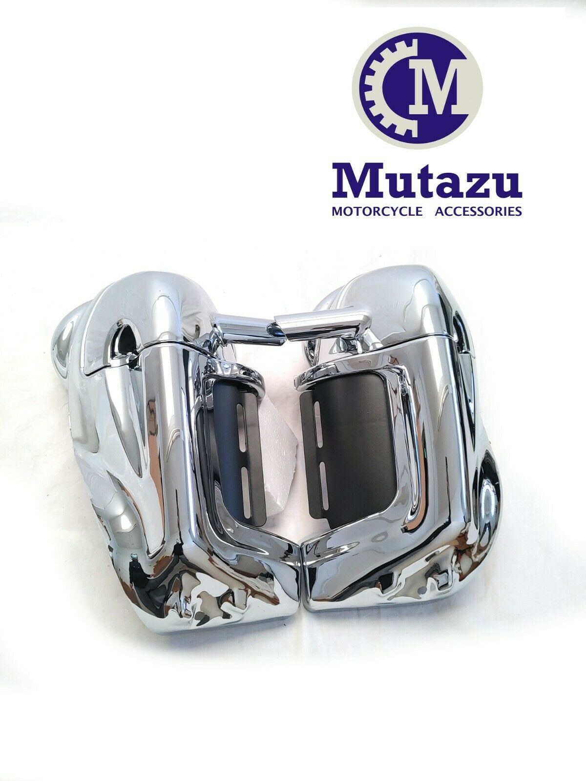 Chrome Vented Lower Fairing w/ 6x9 Speaker Boxes Pods for 94-13