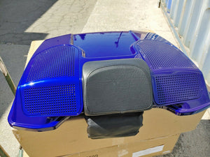 97-13 Cobalt Blue Dual 6x9 Speaker Lid for Harley Razor Chopped King Tour Pak