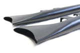 Mutazu 33" 1 7/8" Black Fishtail Exhaust Slip On Mufflers 95-16 Harley Touring (No Baffle)