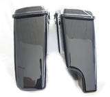 Complete 2 into 1  4.5" Extended Stretched Saddlebags w/ 6x9 Speaker lids for Harley 14-up