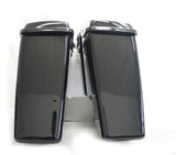 Complete No Cut Out 4.5" Extended Stretched Saddlebags w/ 6x9 Speaker lids for Harley 14-up