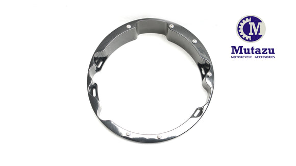 Black Billet Raked Headlight Bezel adapter for Harley Touring Models 1994-2019