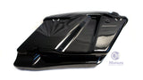 Mutazu Black CVO 4" Extended Stretched Saddlebags for 2014 - UP Harley Touring