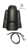 Matte Black No Cut CVO Extended Rear Fender w LED Light for 09-13 Harley Touring