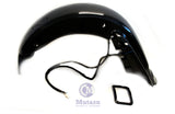 Mutazu Dual Cut Out CVO 4" Extended Rear Fender with LED & Wire Harness for 93-08 Harley Touring