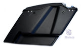 Matte Black 2 in 1 Cut Extended Stretched Saddlebags for 2014-up Harley Touring