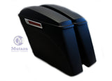 Mutazu Matte Black CVO No Cutout Extended Rear Fender,Saddlebags Package 2014-up