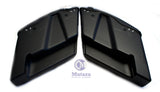 Mutazu Matte Black CVO No Cutout Extended Rear Fender,Saddlebags Package 2014-up