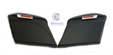 Matte Black CVO Dual Cut Extended Rear Fender w/ saddlebags package set 2014 up Harley Touring