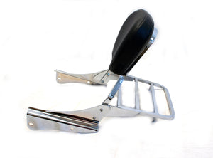 Chrome Sissy Bar Backrest & Luggage Rack for 01-08 Honda Spirit 750 VT750 DC