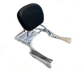 Chrome Sissy Bar Backrest & Luggage Rack for 01-08 Honda Spirit 750 VT750 DC