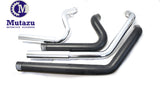 Mutazu Black Cannon 2.5" Dual Exhaust System Mufflers for Harley Sportster 2004-2013