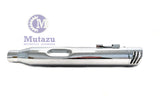 Mutazu Chrome Cannon 4" 2 into 1 Muffler Exhaust Set for 95-2016 Harley Touring