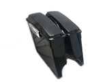 Complete Stock Hard Saddlebags w/ Dual Speaker Lids for 1994-2013 Harley Touring