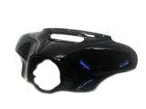 Vivid Black 2014 15 16 & Up Outer Fairing Batwing Upper Cowl for Harley Touring