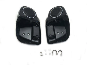 Mutazu Lower Vented Fairing 6.5" Speaker Pods w/ Grills - 2014 up Harley Touring