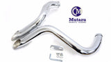 Mutazu Chrome 2" Drag LAF Pipes Exhaust Mufflers for Harley Touring Dyna Softail Sportster
