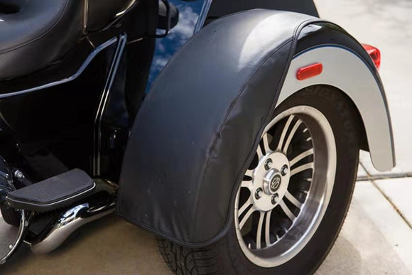 Mutazu Rear Trike Fender Bra Set For Harley-Davidson Black