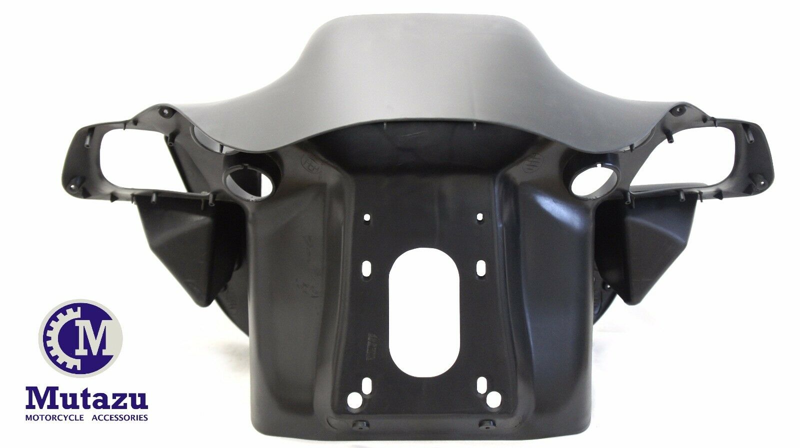 Mutazu Inner Matte Black Front Fairing w/ glove for Harley Road