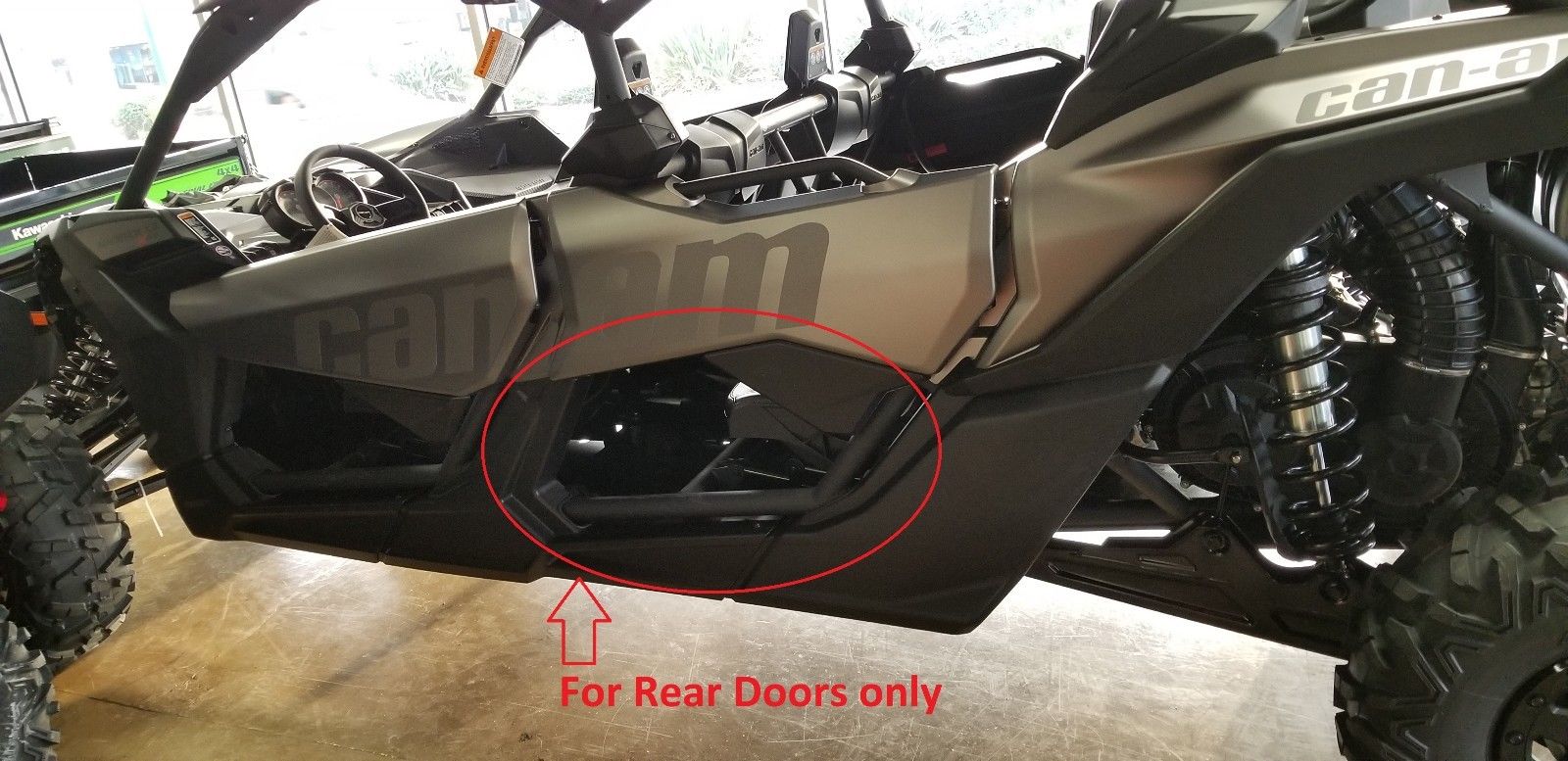 Rear Lower Door Panels inserts (no steel Frame) for Can Am